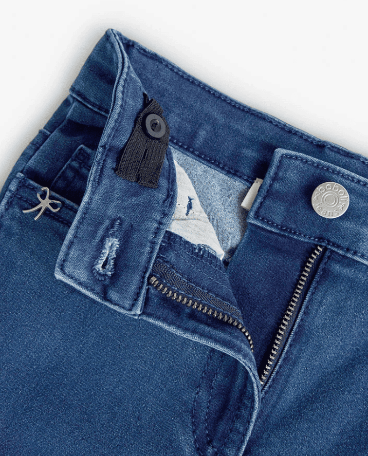 Pantalón vaquero azul elástico