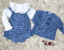 Conjunto camisa, peto y chaqueta