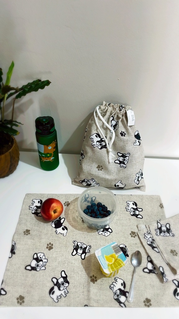 Pack mantel + servilleta Bull Dog