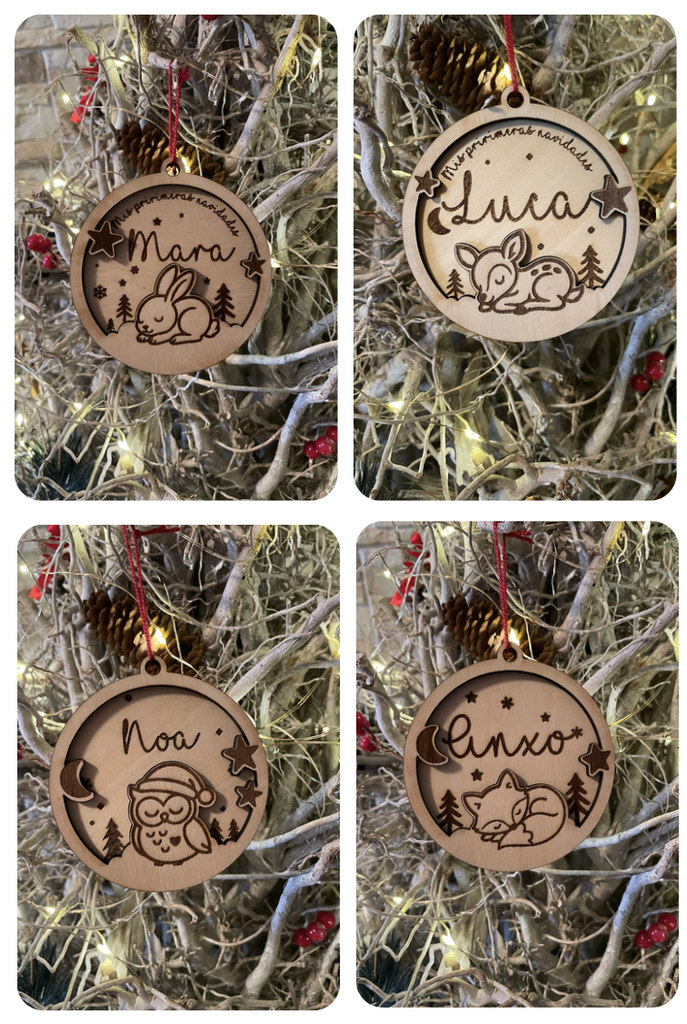 Bola de navidad animales