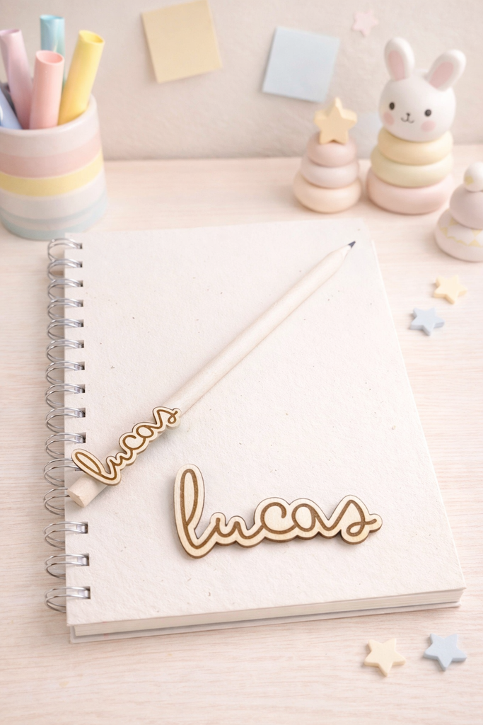 Libreta y lápiz personalizados