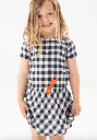 vestido vichí marino